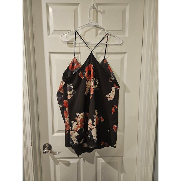 Free People Chiffon Cascades Slip Dress Black Combo Small Floral Boho Festival - Picture 7 of 7